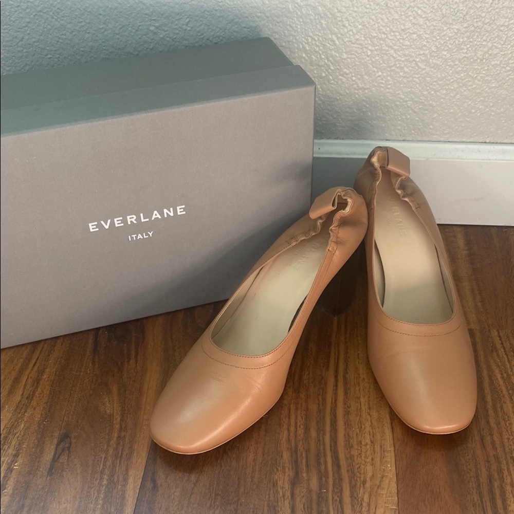 Everlane Day Heel in Tan
